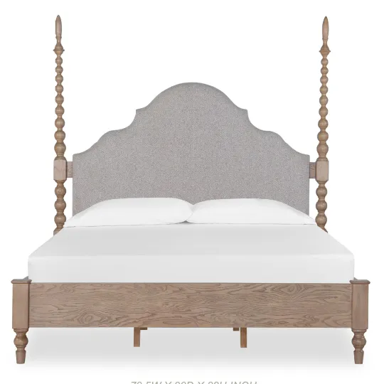 Jules Upholstered Poster Bed