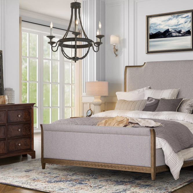 Delorme Upholstered King Bed