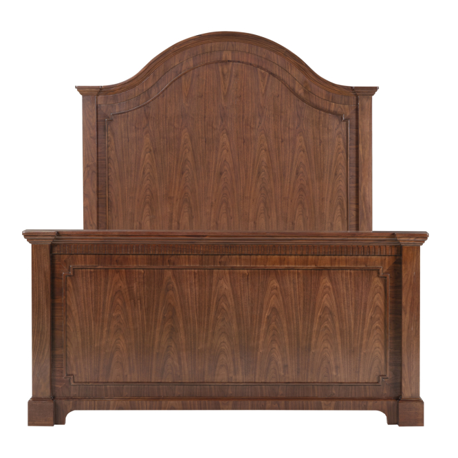 Estelle Panel Solid Wood Bed