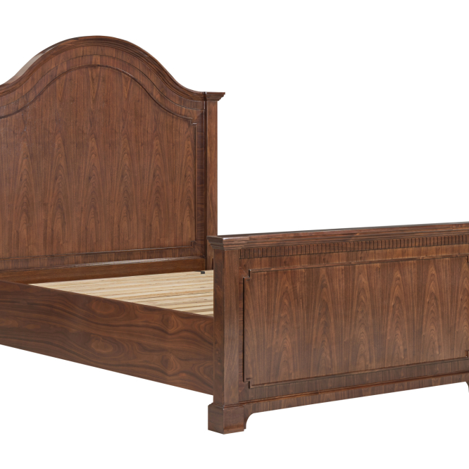 Estelle Panel Solid Wood Bed